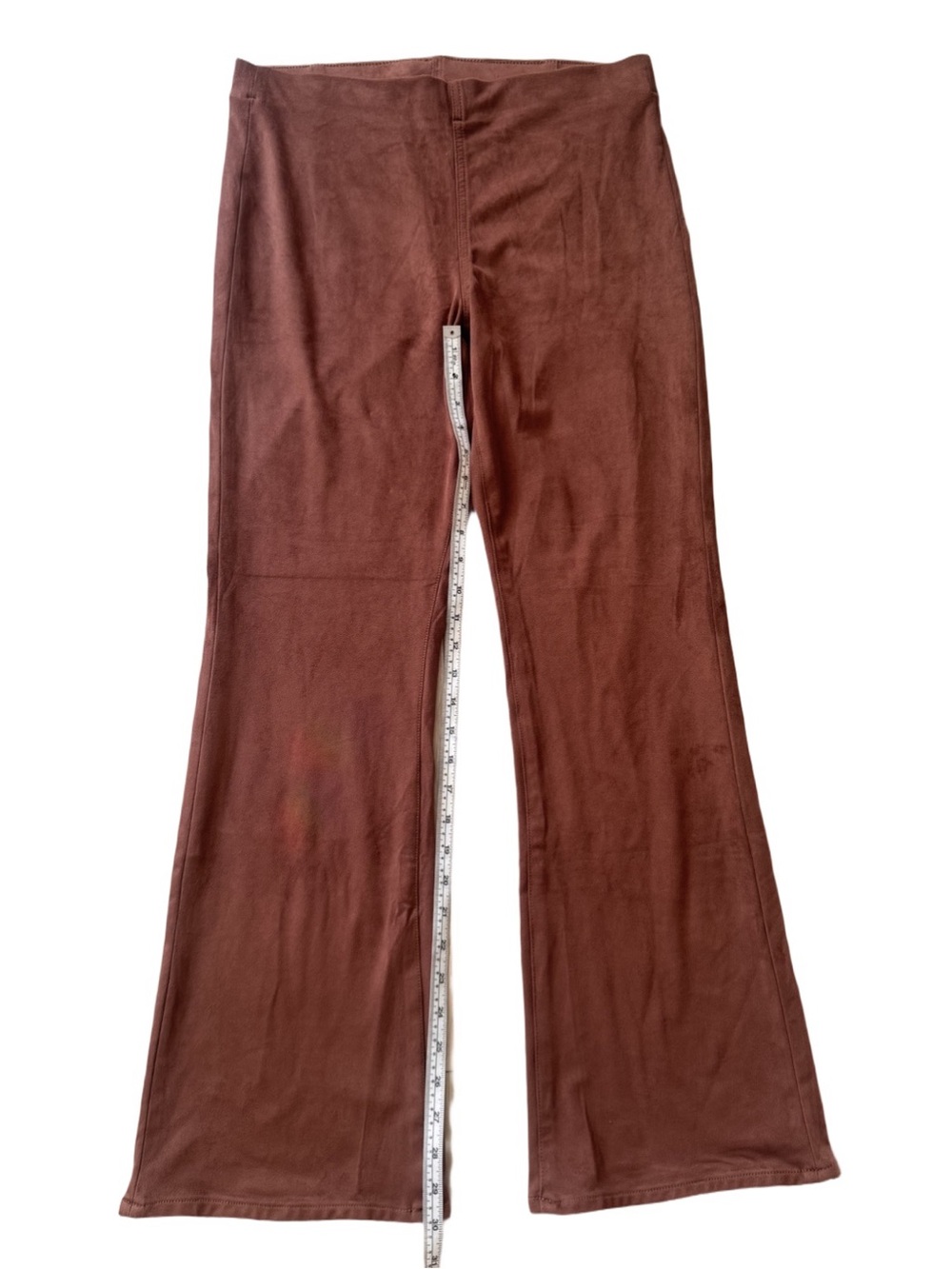 NWT American Eagle Outfitters Brown Faux Suede Boot Cut Flare Pants Large